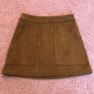 LuLu’s suede mini skirt